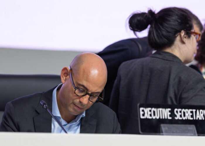 UN Climate Change Executive Secretary Simon Stiell at COP30.