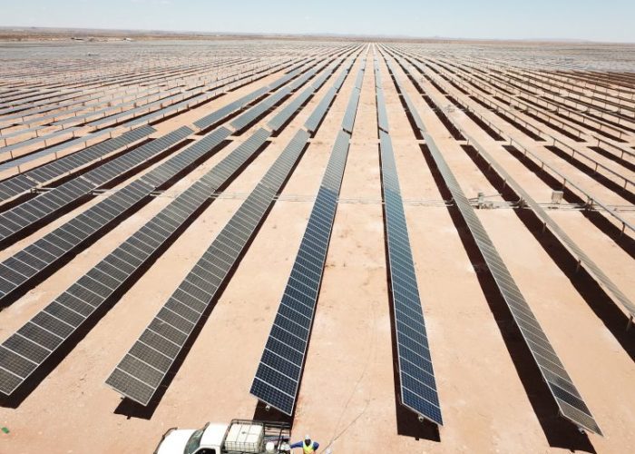 A 258MW solar project in South Africa’s Northern Cape province. Image: Scatec.