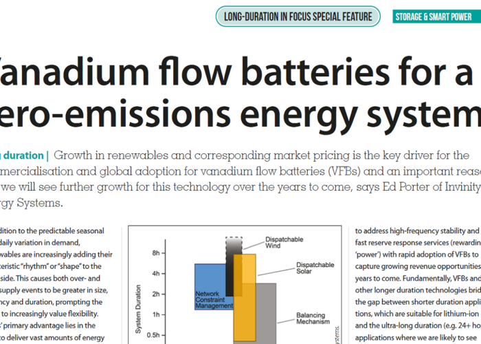 Vanadium flow batteries