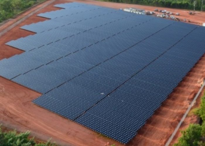 A 1.6MW solar install at Rio Tinto's Weipa in Queensland. Image: Rio Tinto.