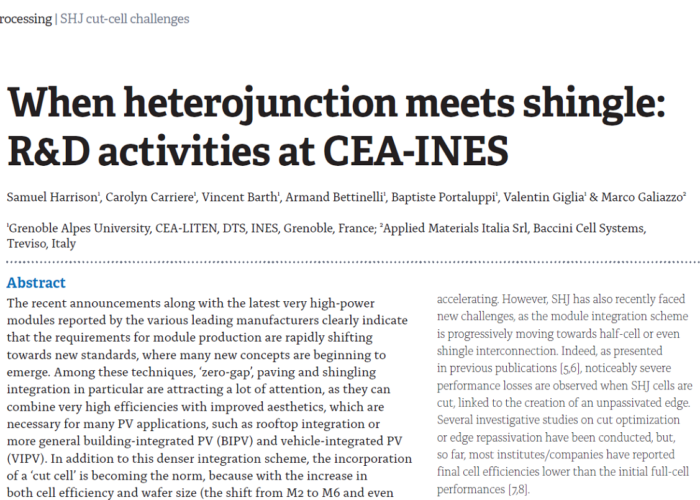 When heterojunction meets shingle