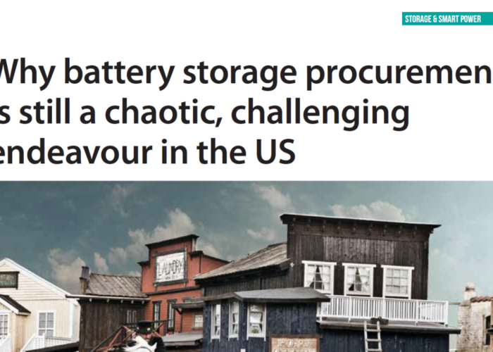 Why battery storage procurement is still a chaotic, challenging endeavour in the US