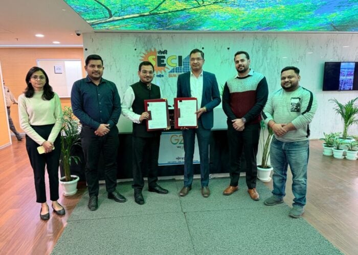 An ACME Solar signing ceremony.