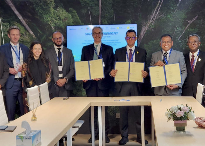 ACWA Power announced the new green hydrogen project at the COP28 conference. Image: ACWA Power