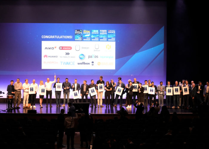 Winners of the Intersolar award. Credit: Intersolar Europe