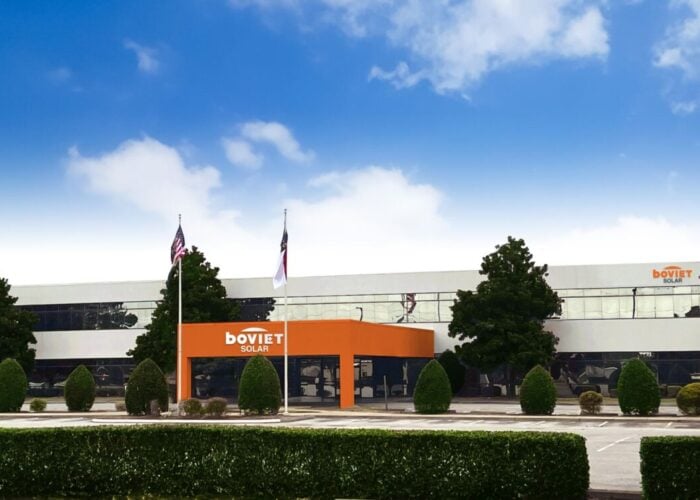 Boviet Solar module manufacturing facility.