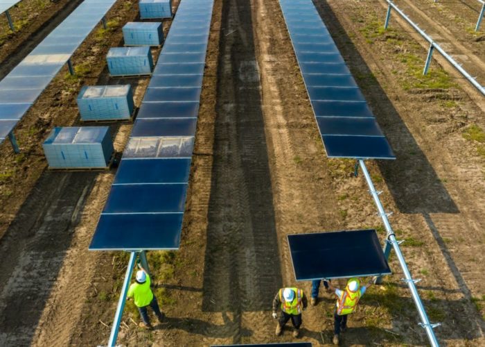 A solar project under construction. Credit: Lightsource BP