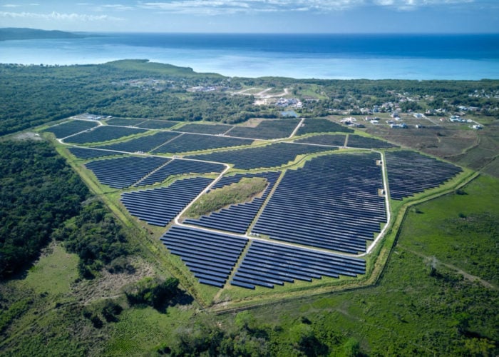 The 51MW Paradise Park solar farm in Westmoreland, Jamaica: Credit MPC Caribbean Clean Energy