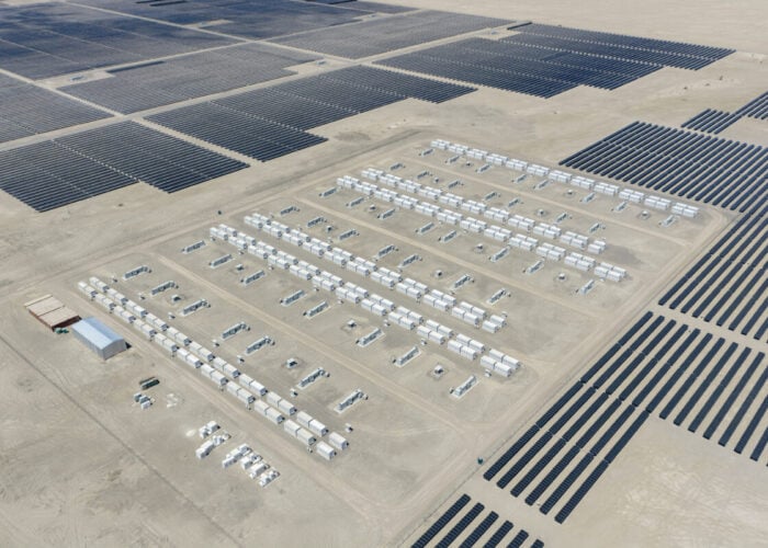A render of a ContourGlobal solar-plus-storage project.