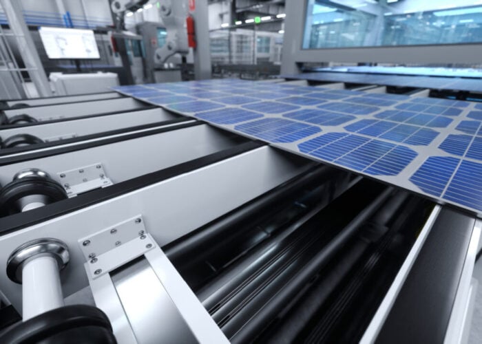 A solar manufacturing facility.