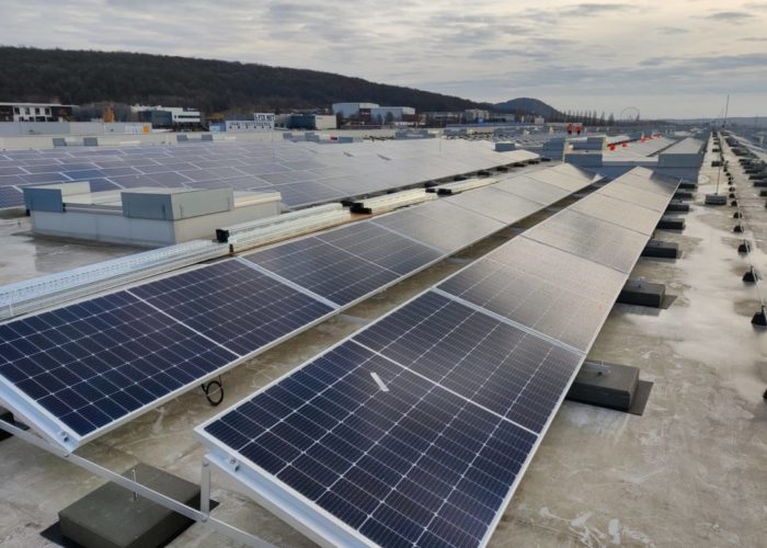 CTP's first solar installations, on the rooves of its buildings in Hungary, had a combined capacity of 500kW. Image: CTP