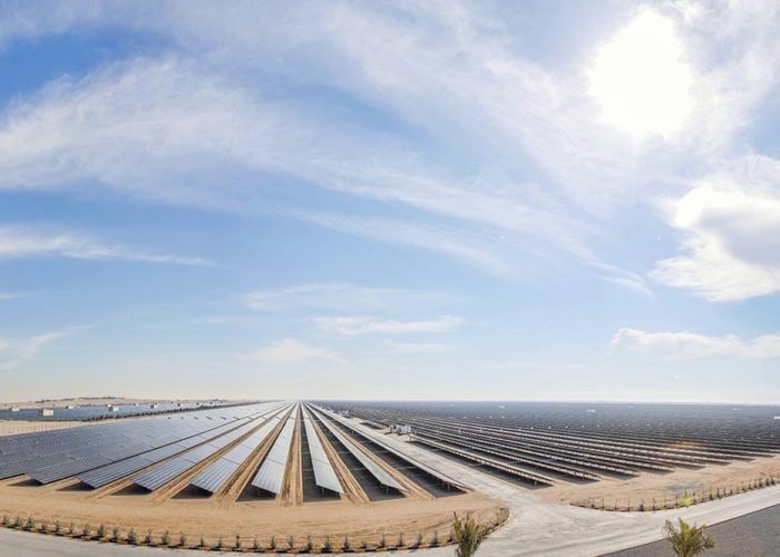 The Mohammed bin Rashid Al Maktoum Solar Park in the UAE. Credit: DEWA