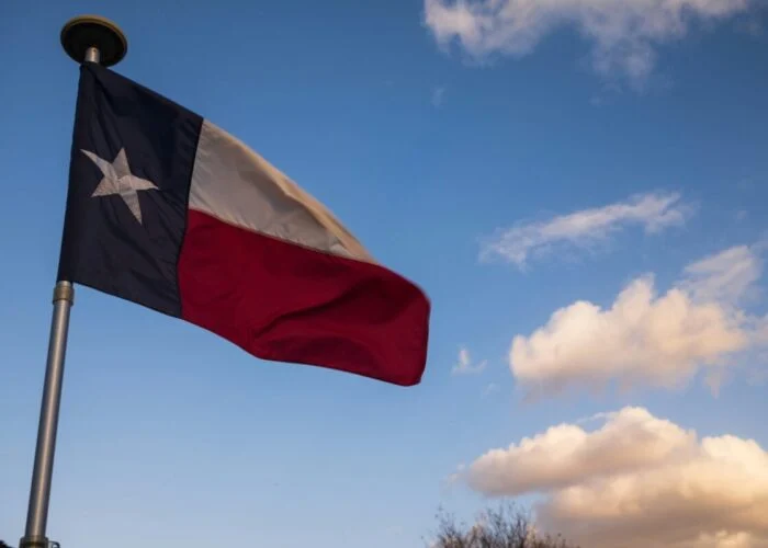 The Texas flag.