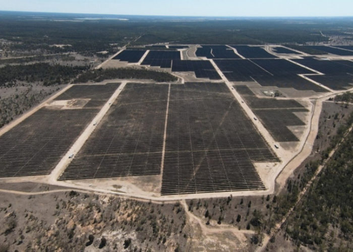 The completed 204MW Edenvale solar project. Image: Eneos Corporation