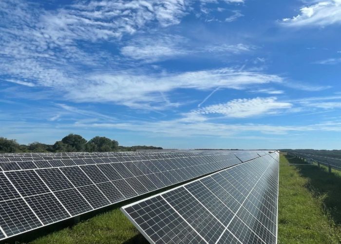 The Duette solar facility in Florida, which Duke Energy expanded in 2021. Credit: Duke Energy