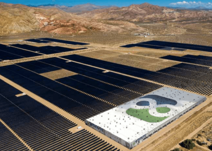 A rendering of 8minute Solar Energy’s Eland project in California, which will feature a 300MW / 1.2GWh energy storage system. Image: 8minute Solar Energy.