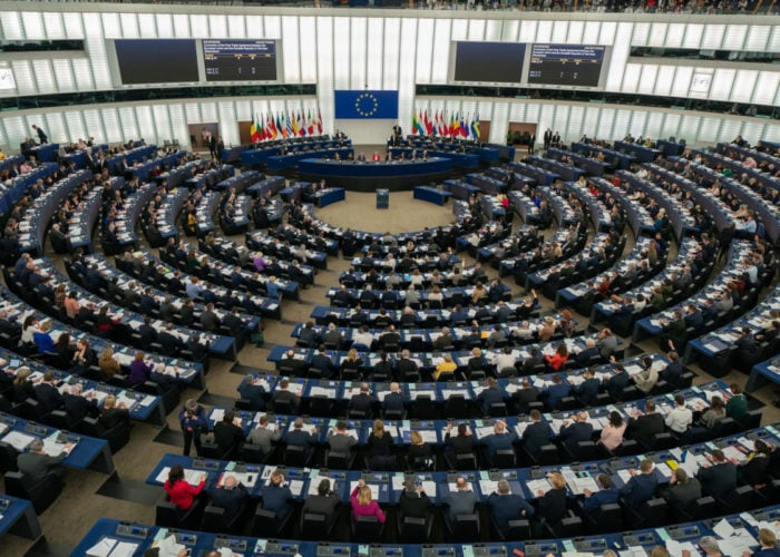 MEPs voted 470 to 120 in favour of the updated Renewable Energy Directive, while 40 MEPs abstained. Image: European Parliament