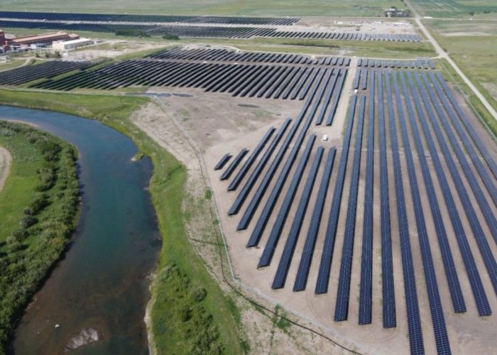 Flexrack will work on the 101MW Saddlebrook solar-plus-storage project in Alberta, Canada. Image: Flexrack