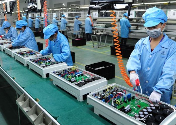A Solis inverter assembly line. Image: Ginlong Solis.