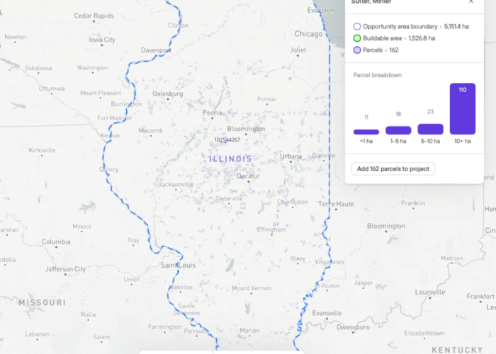 A map from Glint Solar.