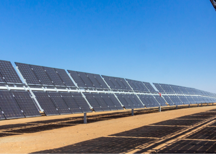 A solar PV project.