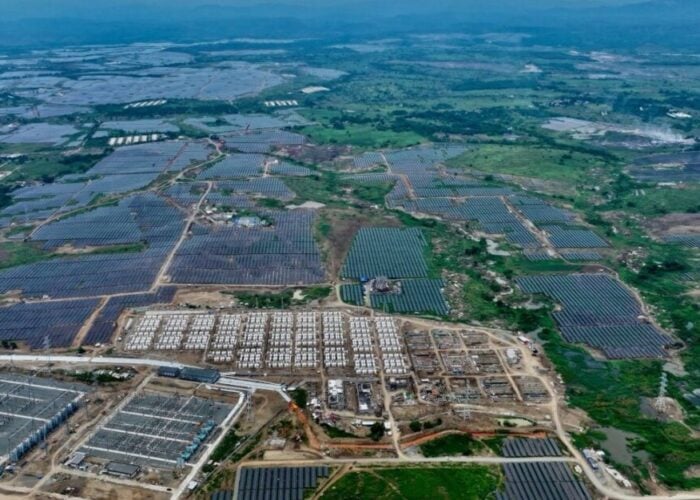 The 3,500-hectare MTerra Solar project has been dubbed by the company as the world’s largest integrated solar-plus-storage project. Image: Meralco PowerGen Corporation.
