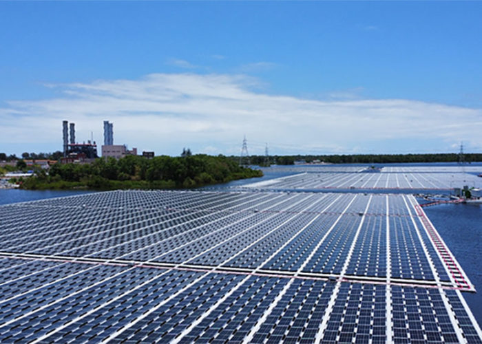 Larsen & Toubro's floating solar project will have a capacity of 75MW. Image: Tata Power