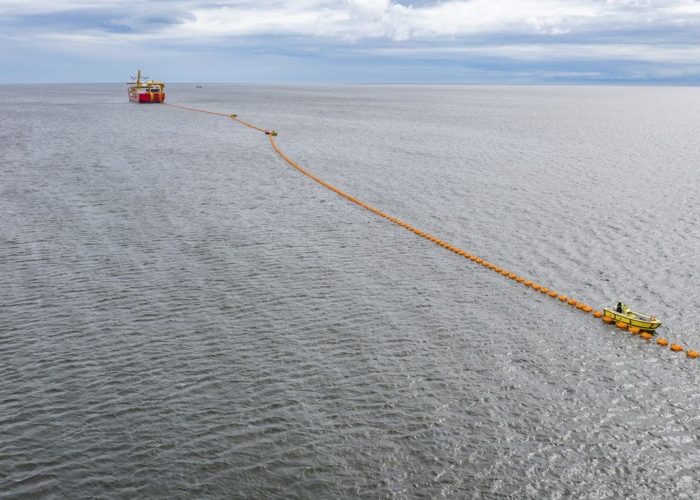 Nexans' flagship vessels, the Aurora and Skagerrak, will lay the cable on the seabed. Image: Nexans