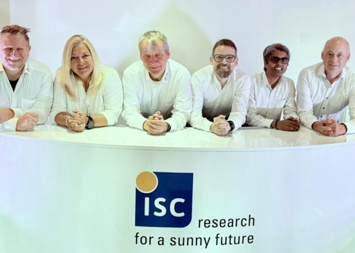 The ISC Konstanz management team, including Dr Gerhard Mathiak (third from left).