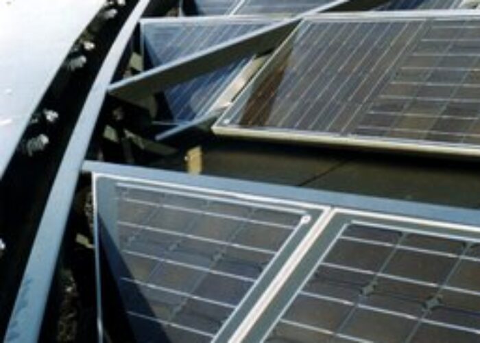 Bundespräsidialamt Solaranlage Detail SüdDach