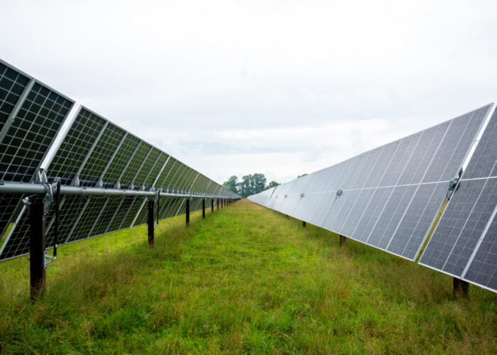 Solar panels at the Mammoth Solar project, Indiana