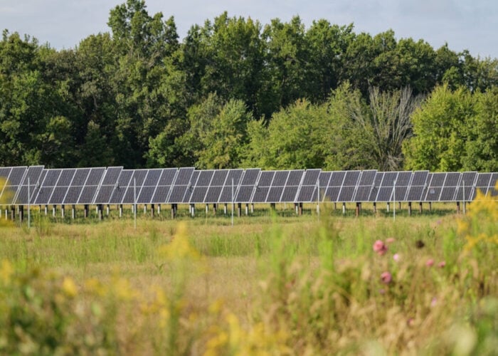 A solar PV project.