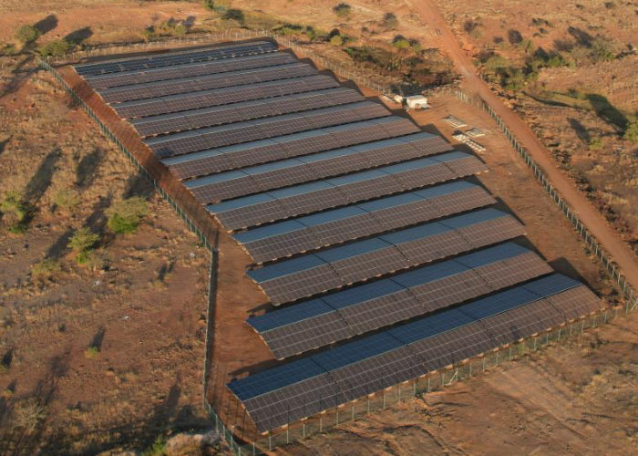 NextSource's Molo graphite mine and associated 2.6MW solar plant. Credit: NextSource