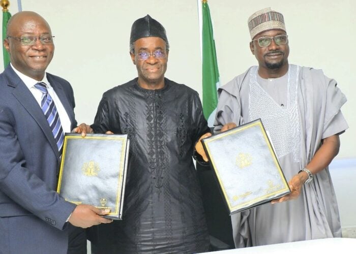 Signing ceremony at the Rural Electrification Agency of Nigeria.