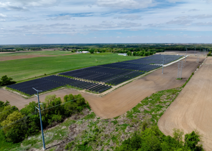 A Pivot Energy solar project.
