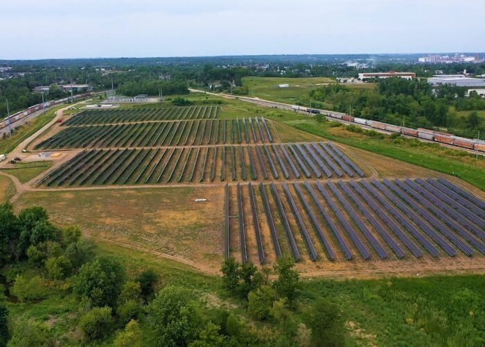 A solar project in Iowa.
