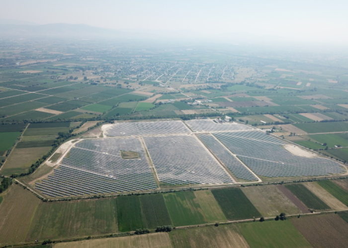 A solar project in Greece that Blue Elephant Energy recently acquired. Image: ABO Wind.