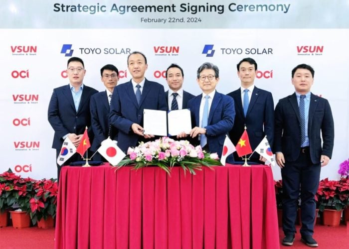 VSUN and OCI have signed a polysilicon supply agreement
