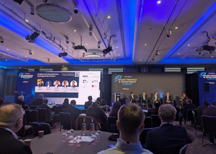 A panel discussion at the Solar Finance & Investment Europe Summit 2026.