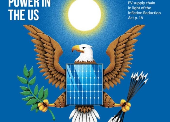 The US solar PV market post-IRA is the focus of Vol36's cover feature. Illustration by Luca D’Urbino for Solar Media.