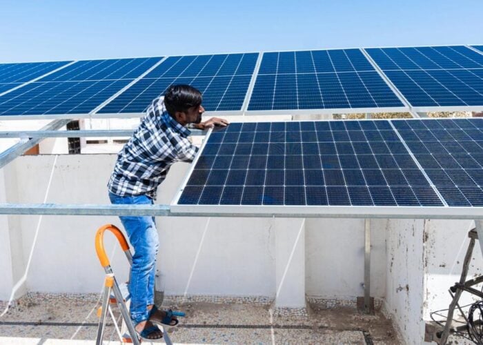 Rooftop solar projects in India.