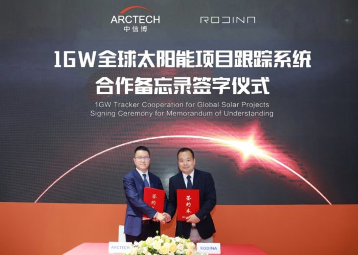 Allen Cao, the General Manager of Arctech’s International Business and Donghai Li, Vice President, of Rodina's global supply chain. Image: Arctech.