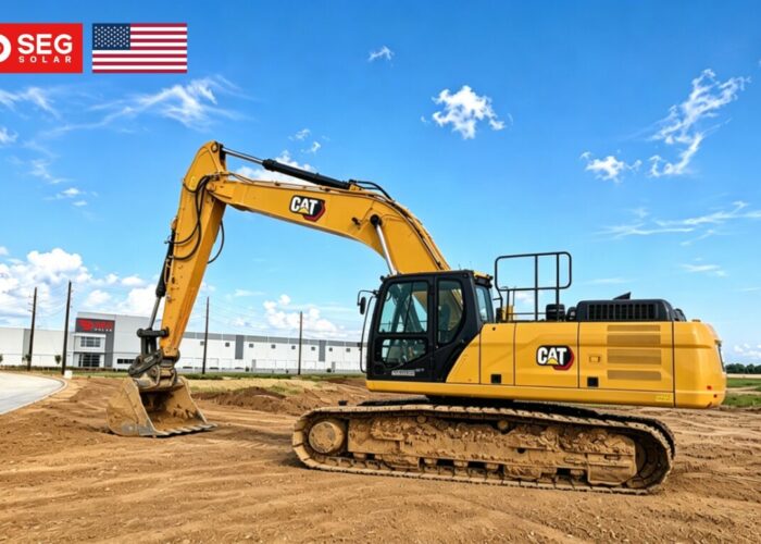 Construction at a SEG Solar project.