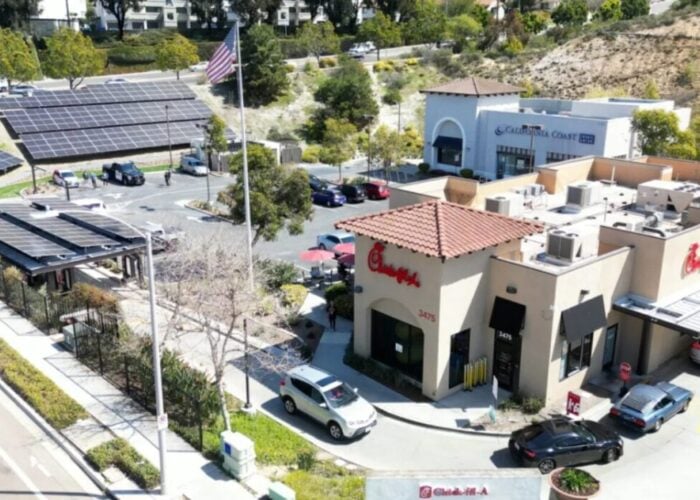 A SolMicroGrid project completed with Chick Fil-A.