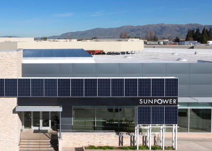 SunPower Corp. headquarters in San Jose, CA on December 12, 2012.