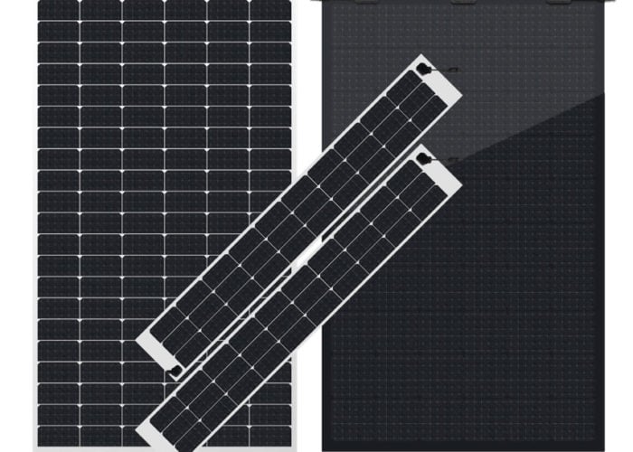 Sunport's full black panels. Credit: Sunport Power