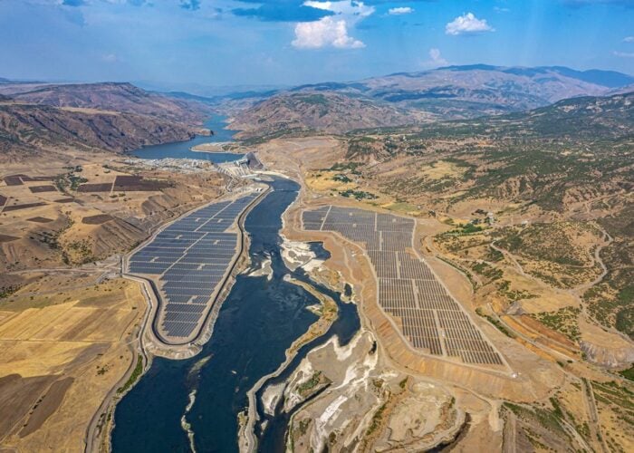 A hybrid solar-hydro project in Turkey.