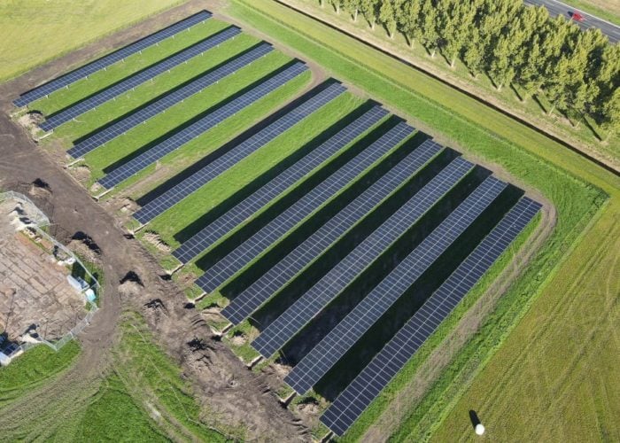 Vattenfall's 700kW Symbizon agrivoltaics project in the Netherlands. Image: Vattenfall