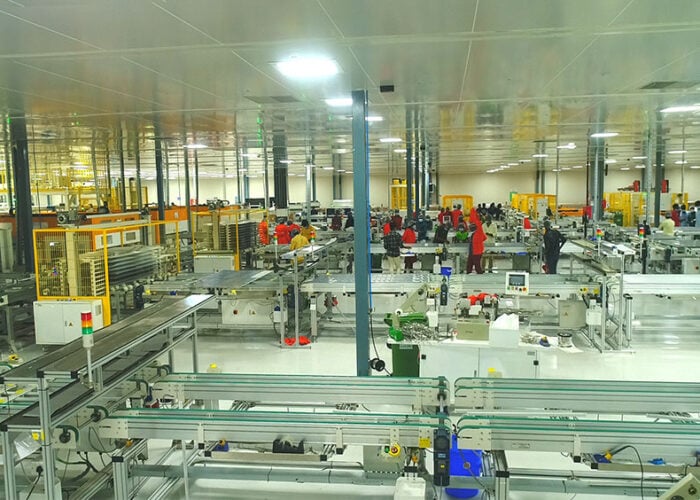 A Vikram Solar manufacturing facility.