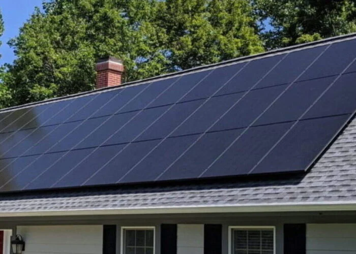 A residential solar project in Virginia.